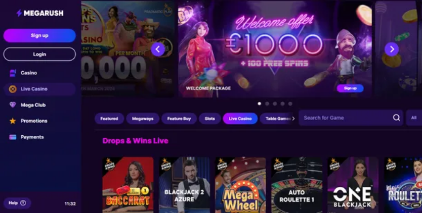 MegaRush Casino Global connectivity and server synchronization